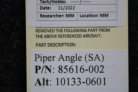 Piper Aircraft Parts 85616-002 (ALT: 10133-0601) Piper Angle (SA)