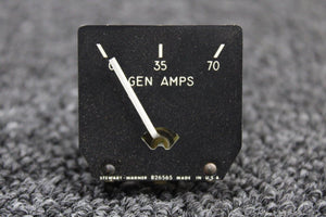 826565 Stewart-Warner Generator Ammeter Indicator (New Old Stock) (SA)