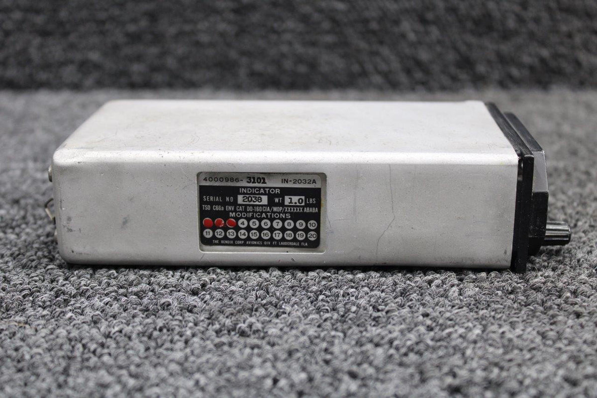Bendix Airplane Parts & Equipment 4000986-3101 Bendix IN-2032A DME Indicator W/ Mods (SA)