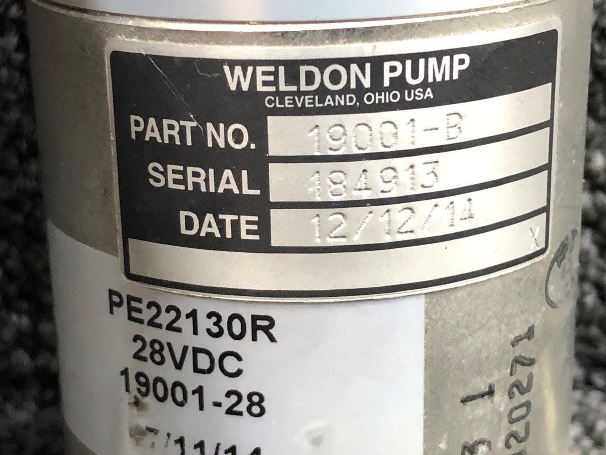 Weldon 19001-B (ALT: D343-3) Weldon Fuel Pump Assembly (Volts: 28)
