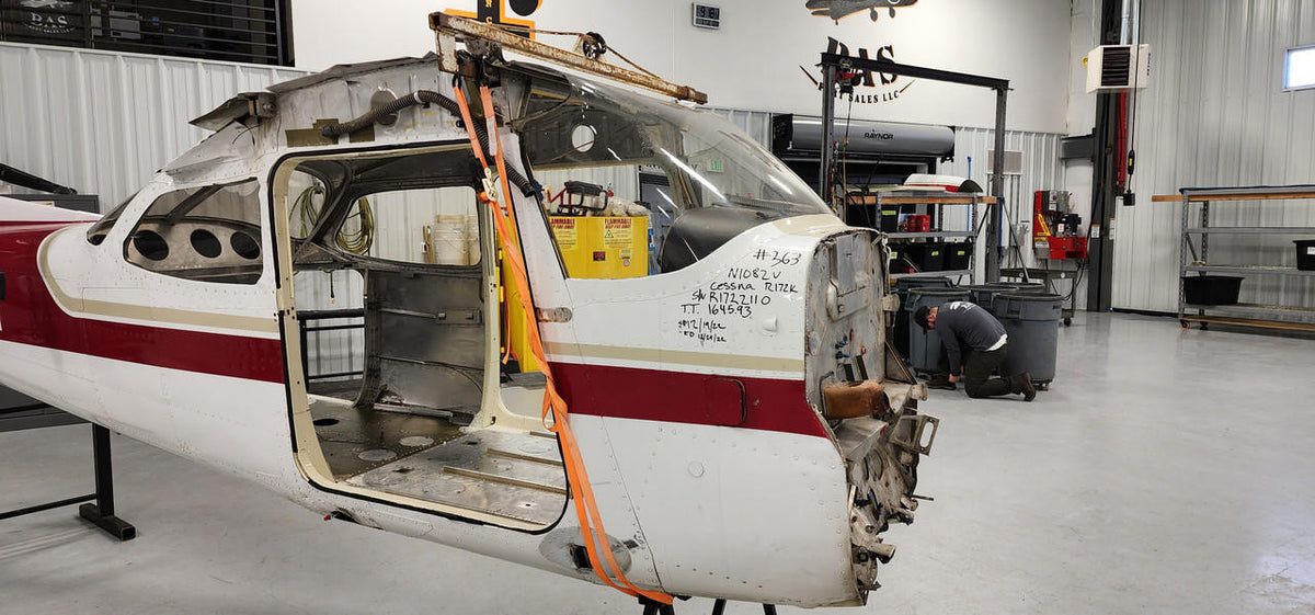 Cessna Aircraft Parts Cessna R172K Fuselage W/ Paperwork, Log Books & Data Tag (Firewall: 0553003-204)