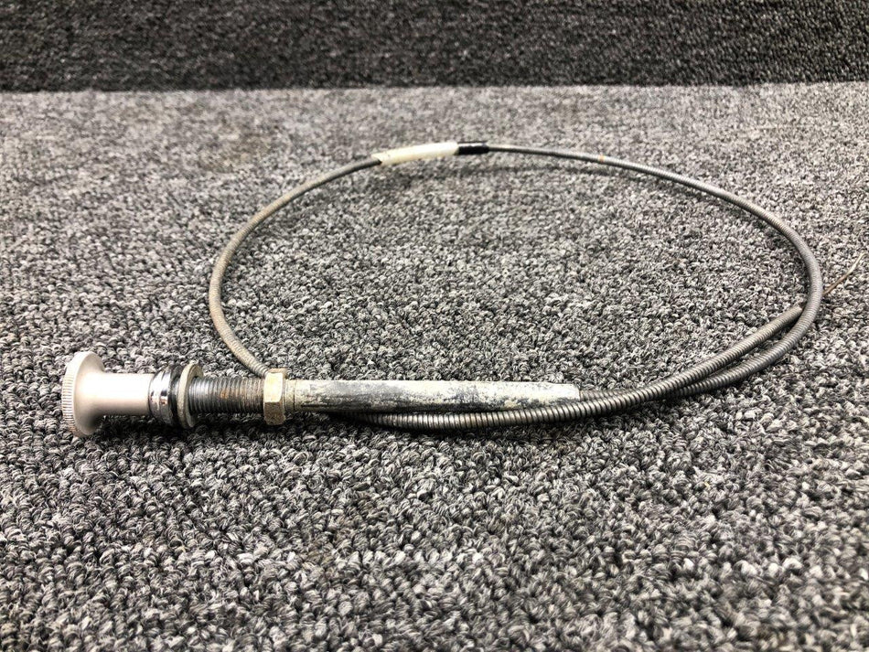 653-032-12 Mooney M20C Cabin Vent Control Cable (Length: 42-1/2")