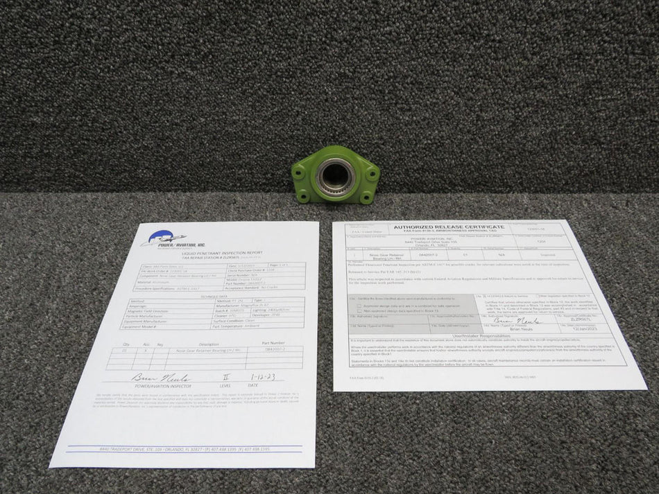 Cessna Aircraft Parts 0842007-2 Cessna 310 / 320 Nose Gear Retainer Bearing W/ 8130-3 and PAI-PT-1