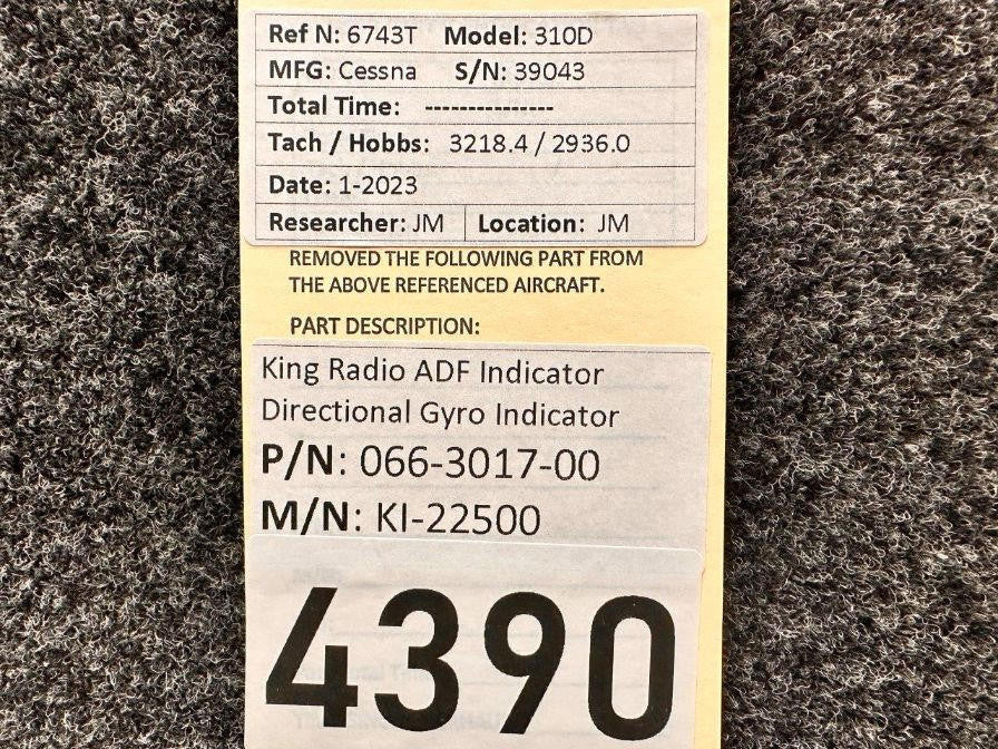 King Radio 066-3017-00 King Radio Corp KI-22500 ADF Indicator