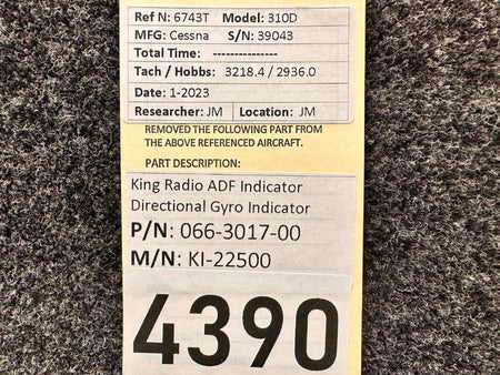 King Radio 066-3017-00 King Radio Corp KI-22500 ADF Indicator