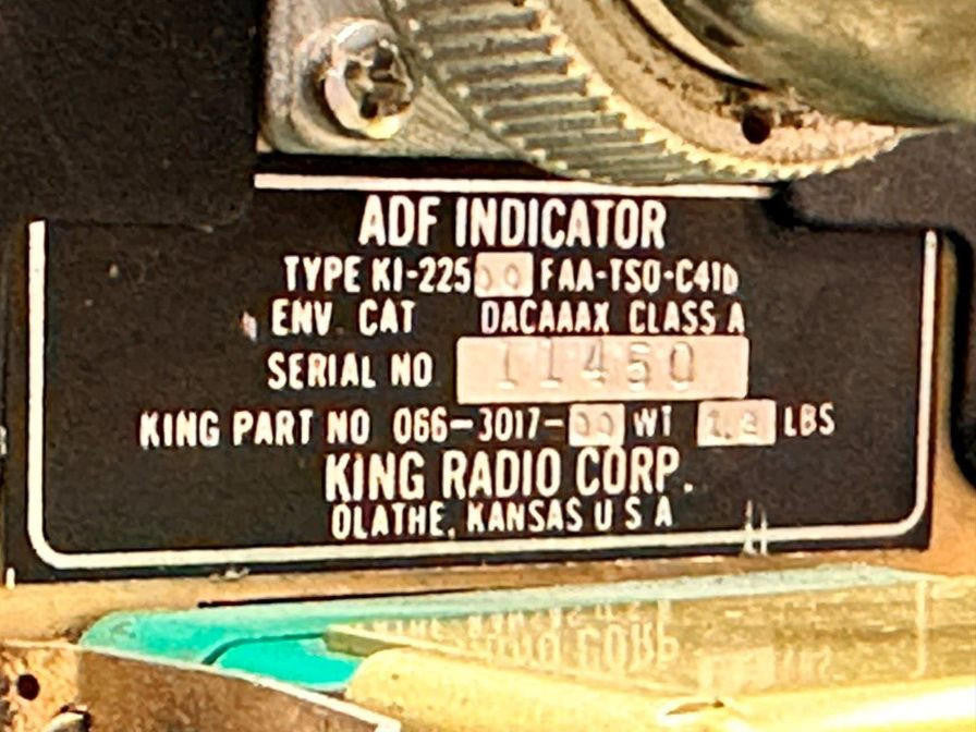 King Radio 066-3017-00 King Radio Corp KI-22500 ADF Indicator