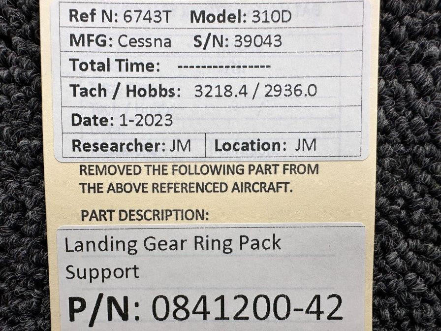 Cessna Aircraft Parts 0841200-42 Cessna 310D Landing Gear Support