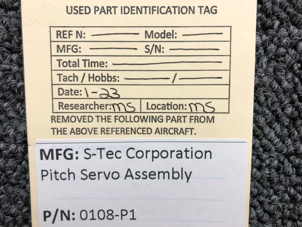 S-Tec Aviation Parts 0108-P1 S-Tec Corporation Pitch Servo Assembly