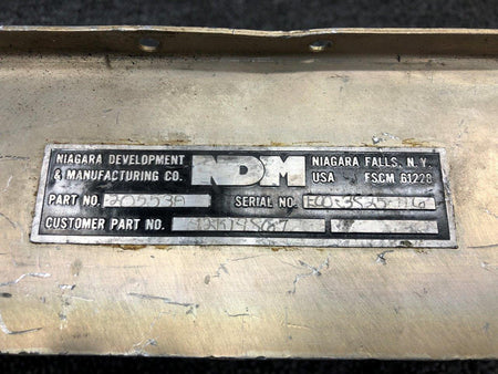 Niagara 42K19867 Lycoming TIO-540-AE2A NDM Engine Intercooler Assembly (Damaged)