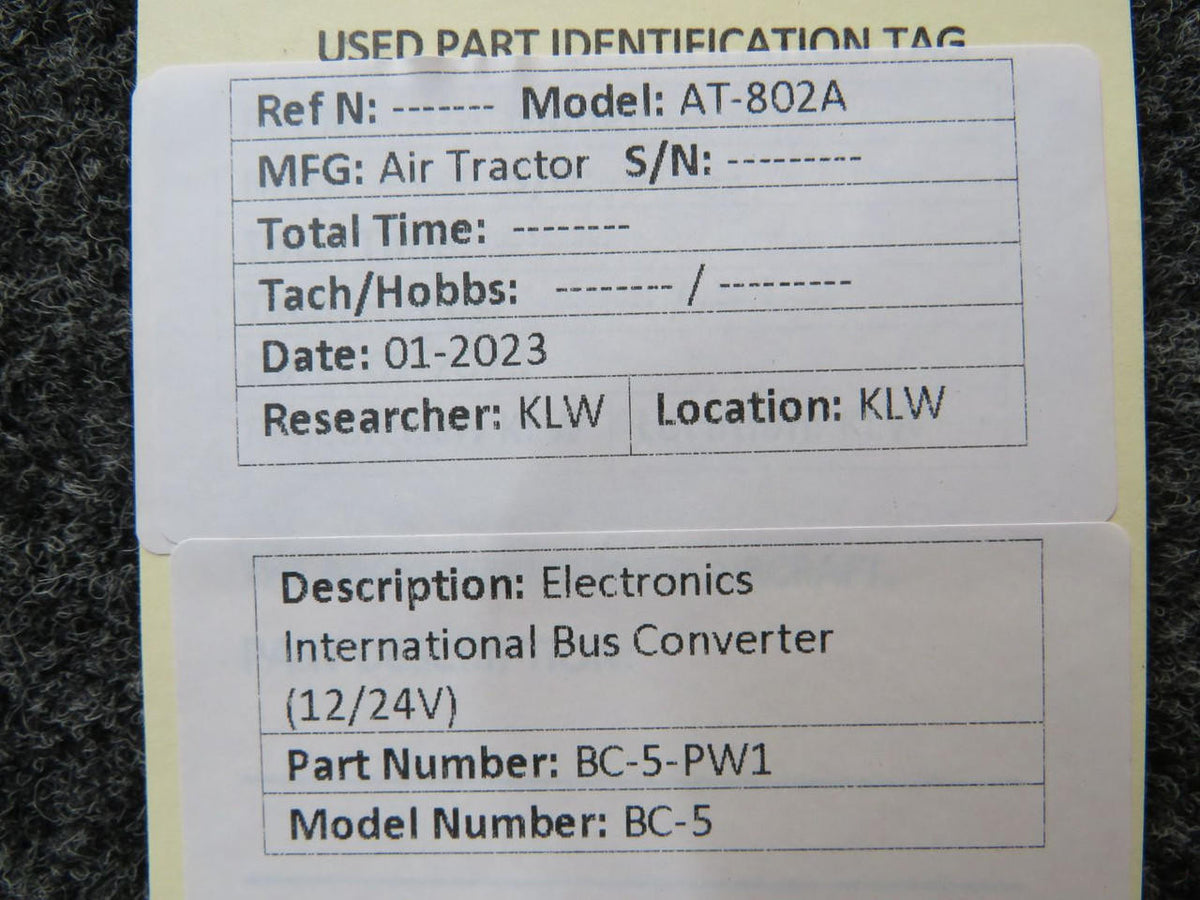 Electronics International BC-5-PW1 Electronics International BC-5 Bus Converter (Volts: 12/24)