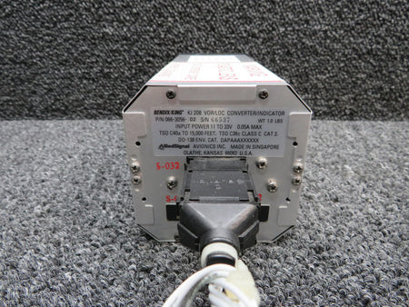 Bendix King 066-3056-02 Bendix King KI-208 VOR-LOC Indicator (Volts: 11-33)