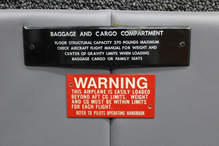 Beechcraft Parts 96-420016-111 Beechcraft V-35 Baggage Door Upholstery Panel Lower