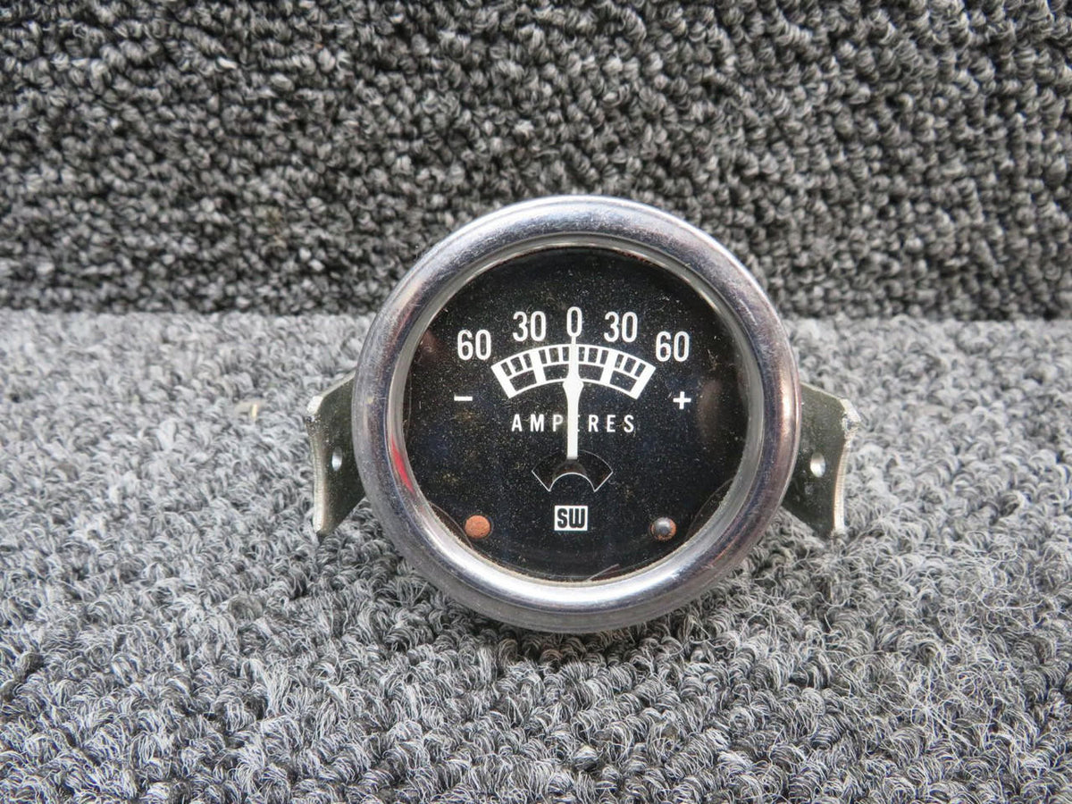Stewart-Warner 827477 Stewart Warner Ammeter Indicator (-60 to +60 Amps)