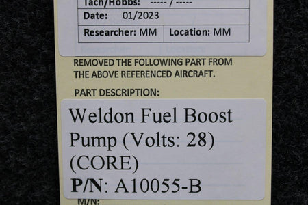 Weldon A10055-B Weldon Fuel Boost Pump (Volts: 28) (CORE)