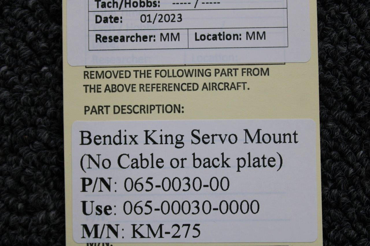 Bendix King 065-0030-00 (Use: 065-00030-0000) Bendix King KM-275 Servo Mount (No Cable)