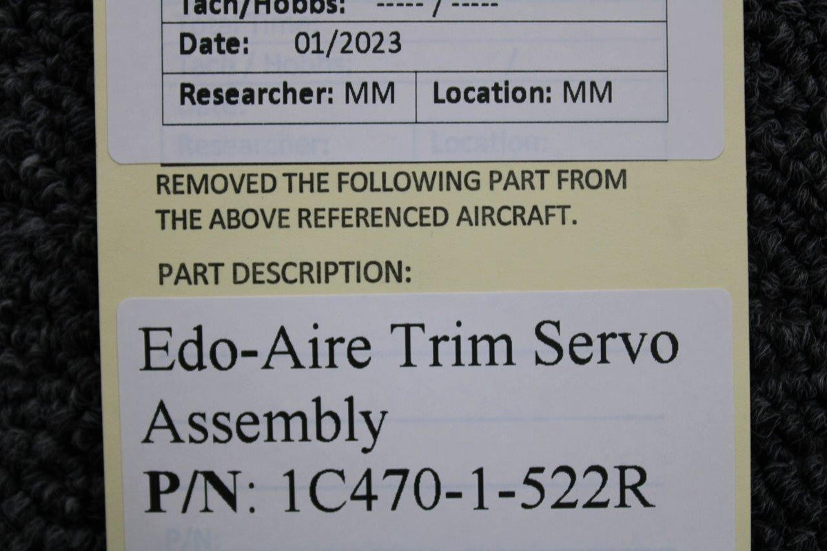 Edo-Aire 1C470-1-522R Edo-Aire Trim Servo Assembly