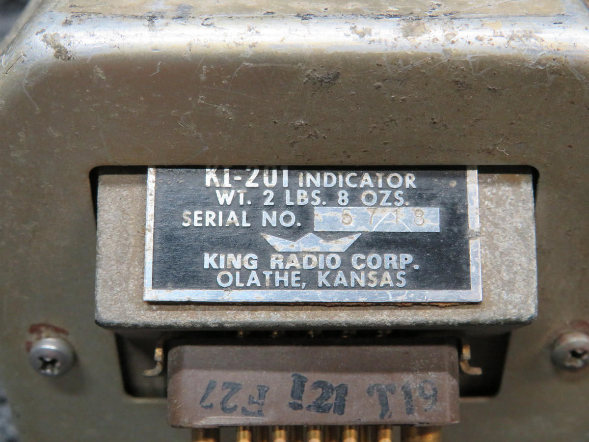 King Radio KI-201 King Radio VOR / LOC Indicator (Scratched Glass)