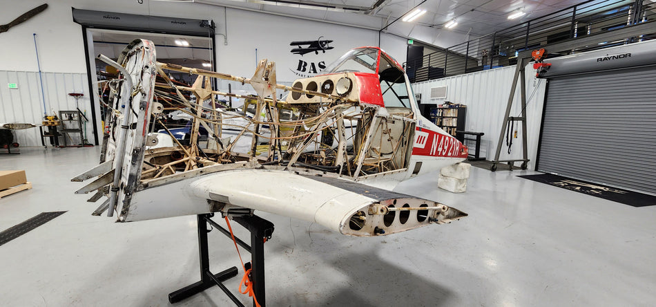 Cessna A188B Fuselage with Bill of Sale, Airworthiness, Logs, & Data Tag