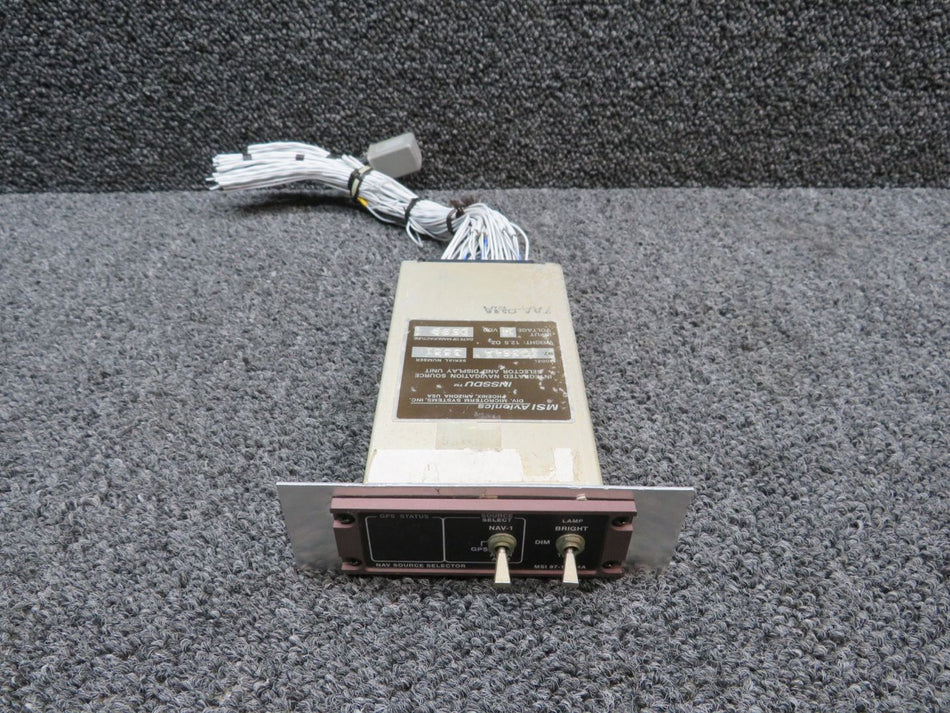 97-10364A MSI Avionics Integrated Nav Source Selector and Display Unit (14V)