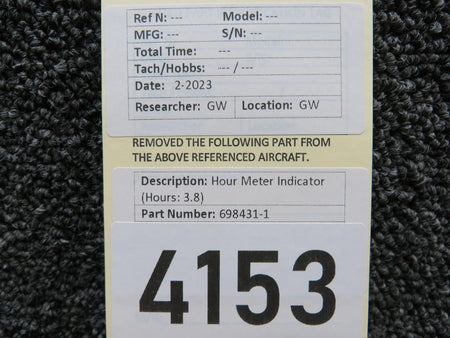 Does Not Apply 698431-1 Hour Meter Indicator (Hours: 3.8)