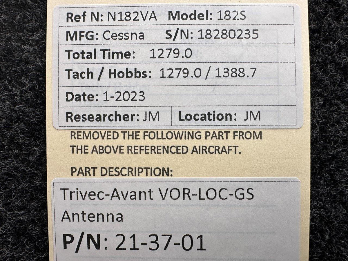 Trivec-Avant 21-37-01 Trivec-Avant VOR-LOC-GS Antenna