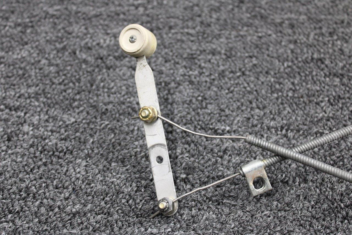 Cessna Aircraft Parts 1211892-1 Cessna 210N Overhead Cabin Vent Control Lever with Cables (L: 35-1/2”)
