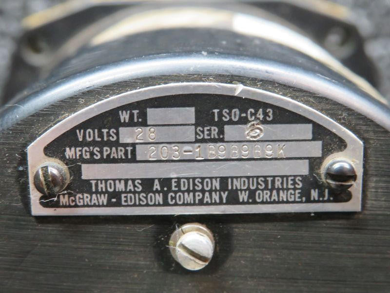 Edison 203-1B9B9B9K Edison Compressor Temperature Indicator (Volts: 28)