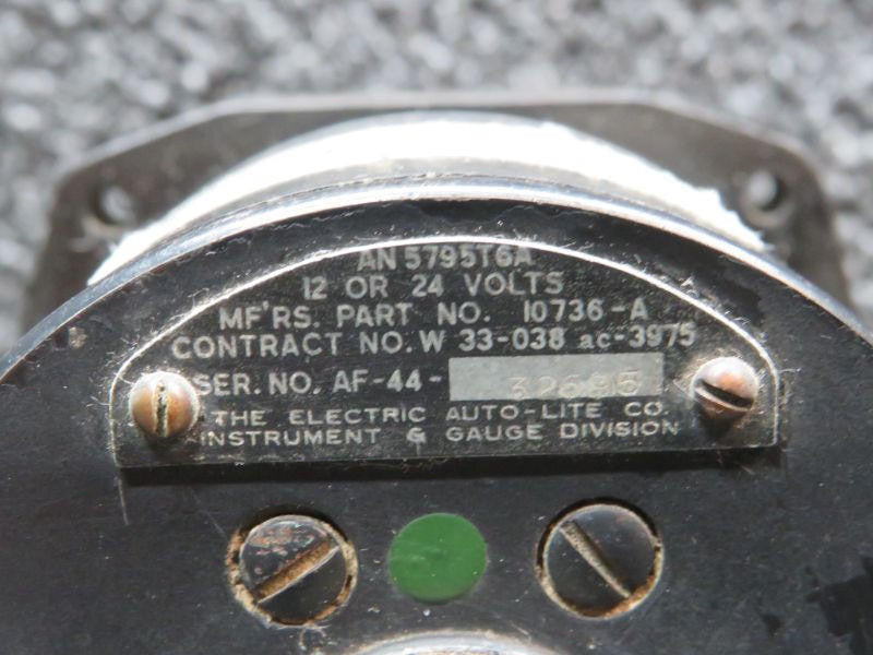 Electric Auto-Lite 10736-A (Alt: AN5795T6A) Electric Auto-Lite Dual Temperature Indicator (12 or 24V)