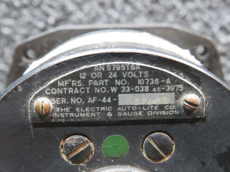 Electric Auto-Lite 10736-A (Alt: AN5795T6A) Electric Auto-Lite Dual Temperature Indicator (12 or 24V)