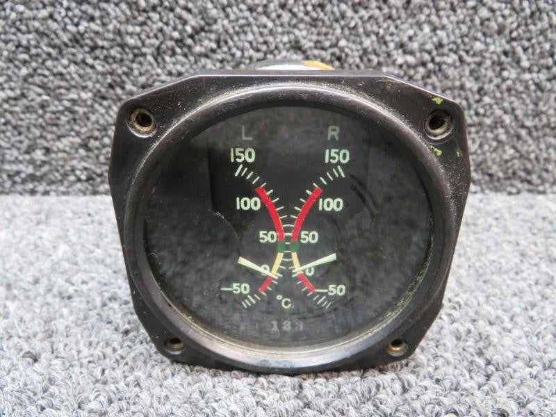 Electric Auto-Lite 10499-A (Alt: AN5795-6) Electric Auto-Lite Dual Temperature Indicator