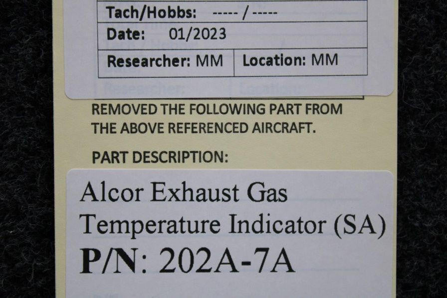 Alcor 202A-7A Alcor Exhaust Gas Temperature Indicator (SA)
