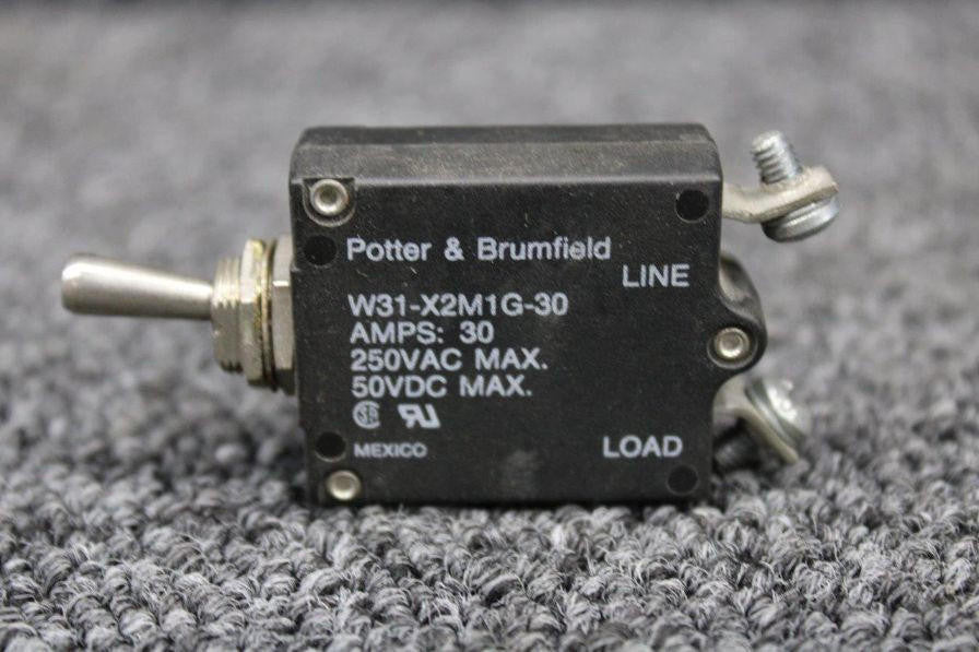 Potter and Brumfield W31-X2M1G-30 Potter and Brumfield Toggle Breaker Switch (50/250V, 30A) (SA)