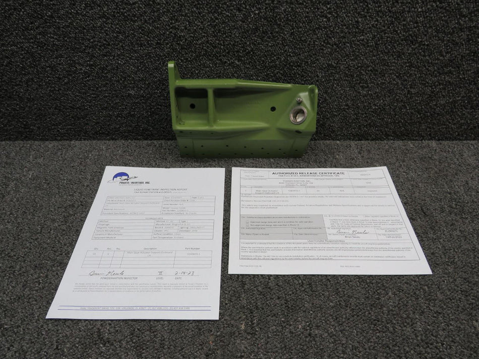 Cessna Aircraft Parts 1241615-1 Cessna T210N Main Gear Actuator Support Outbd LH with 8130-3