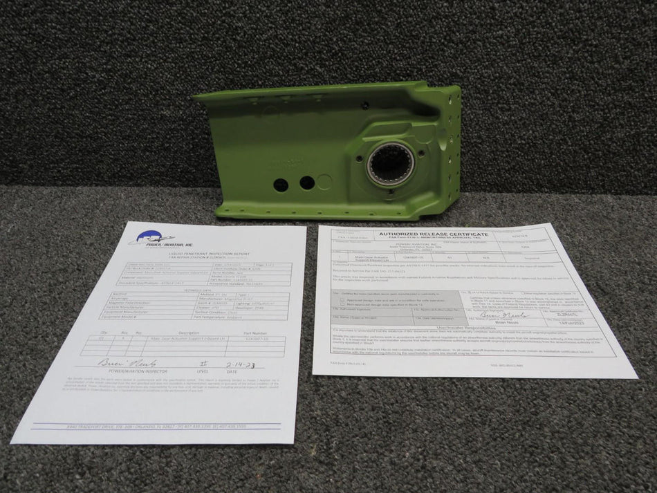 Cessna Aircraft Parts 1241607-15 Cessna T210N Main Gear Actuator Support Inbd LH with 8130-3