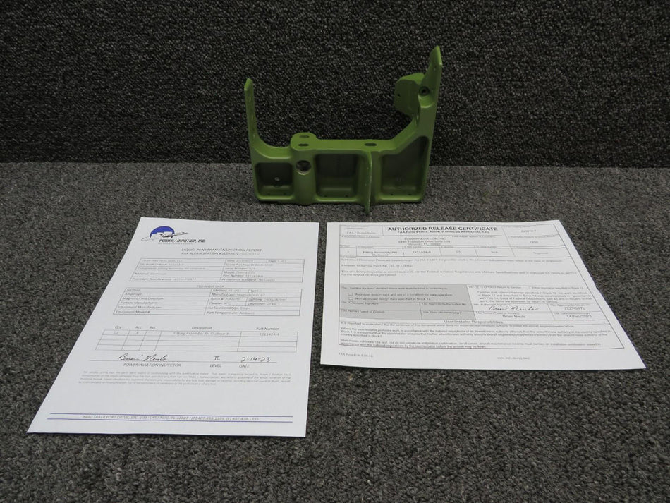 Cessna Aircraft Parts 1211424-4 Cessna T210F Main Gear Fitting Outbd RH with 8130-3 and PAI-PT-1