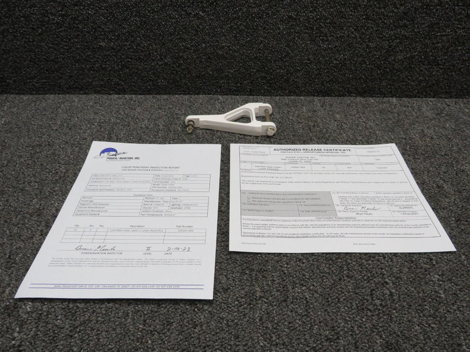 Piper Aircraft Parts 105041-002 Piper PA32R-300 Main Gear Torque Link with 8130 and PAI-PT-1