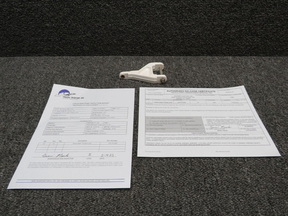 Piper Aircraft Parts 20770-000 PA24-250 Nose Gear Torque Link with 8130 and PAI-PT-1