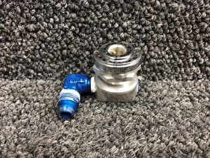 C166006-0202 Cessna 421C Oxygen Outlet Valve Assembly (Angled)