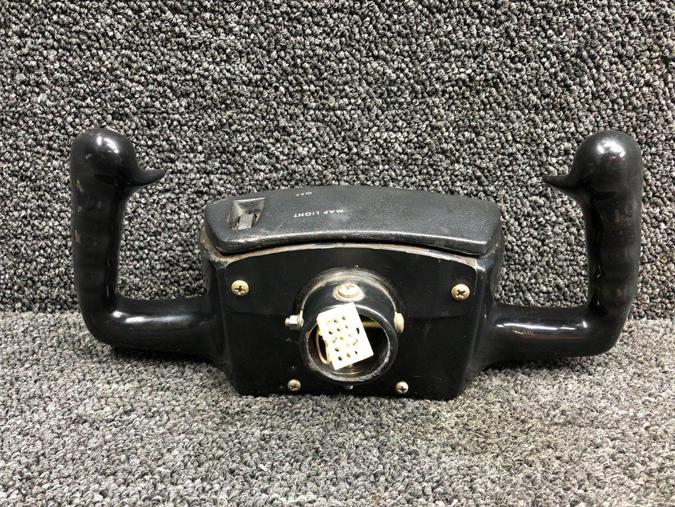 5261001-14 Cessna 421C Co-Pilot Control Wheel with Map Light, Trim, Mic Switch