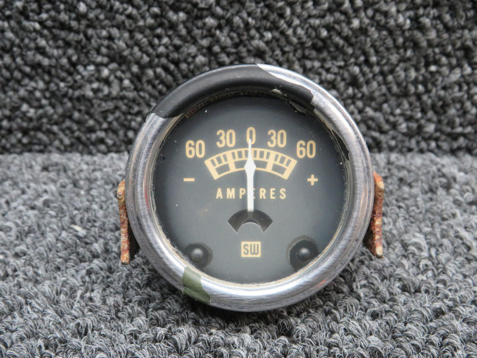 Stewart-Warner 827477 Stewart Warner Ammeter Indicator (Amps: -60 to +60)
