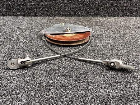 Beechcraft Parts 35-524245-2 / 118540-BHP-5 Beech S35 Rudder Balance Cable Pulley with Cable