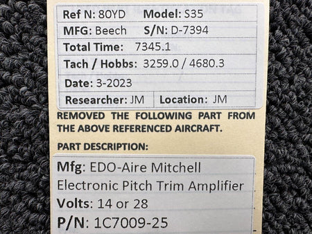 Edo-Aire / Mitchell  1C7009-25 Edo-Aire Mitchell Electronic Pitch Trim Amplifier