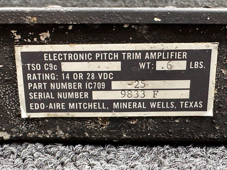 Edo-Aire / Mitchell  1C7009-25 Edo-Aire Mitchell Electronic Pitch Trim Amplifier