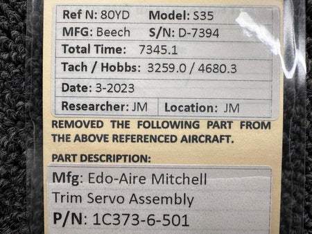 Edo-Aire / Mitchell  1C373-6-501 Edo-Aire Mitchell Trim Servo Assembly