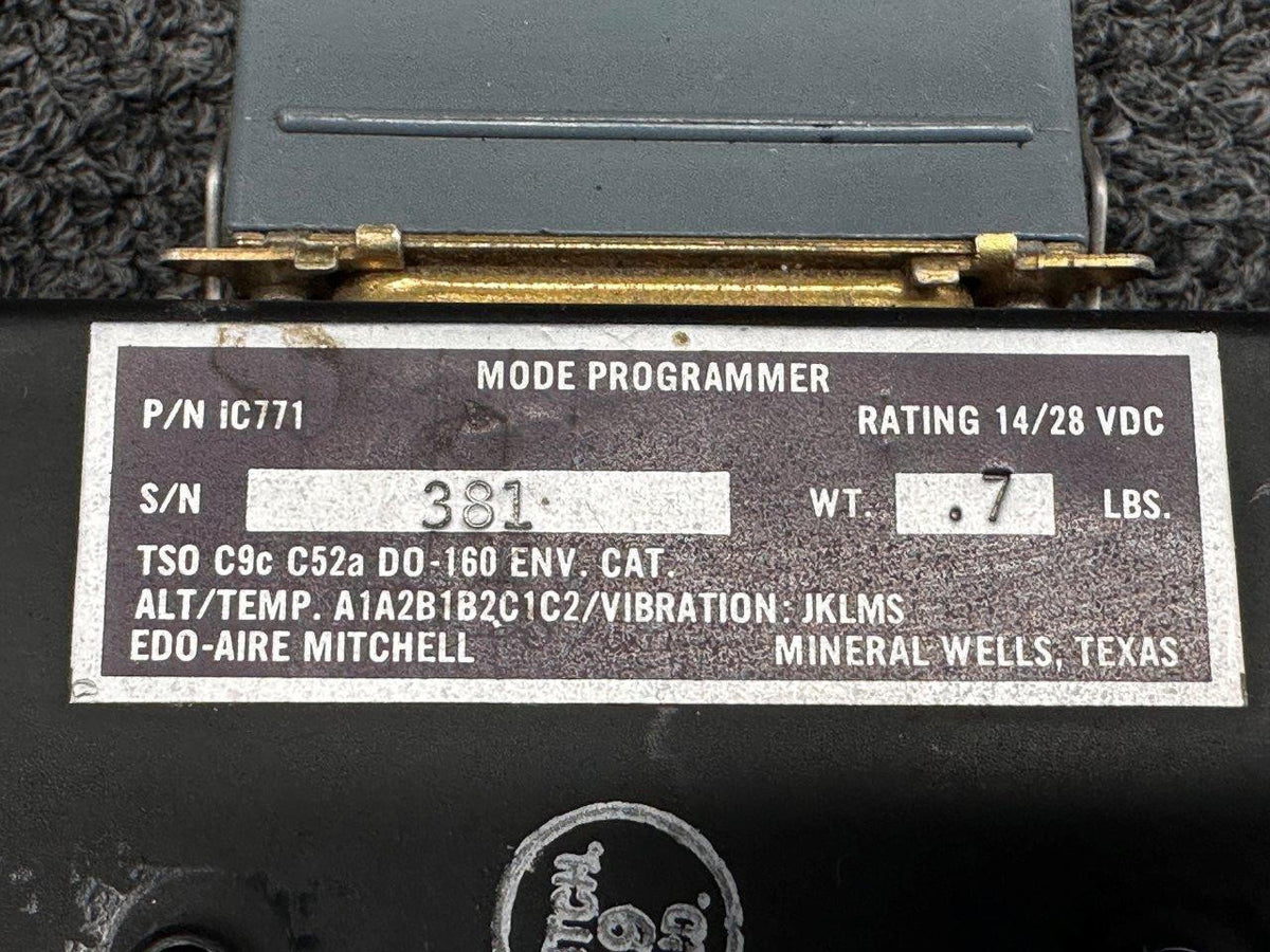 Edo-Aire 1C771 Edo-Aire Century 41 Mode Programmer Assembly (Volts: 14 or 28)
