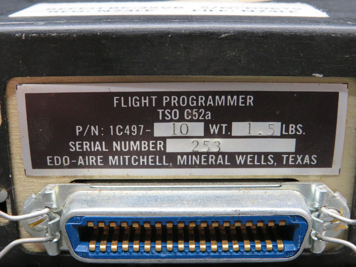 Edo-Aire / Mitchell  1C497-10 Edo-Aire Mitchell Altimatic X Flight Programmer