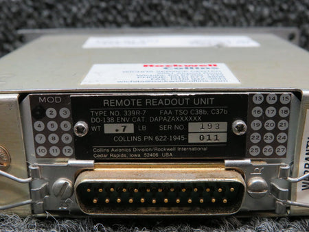 Collins 622-1945-011 Collins 339R-7 Remote Readout Unit
