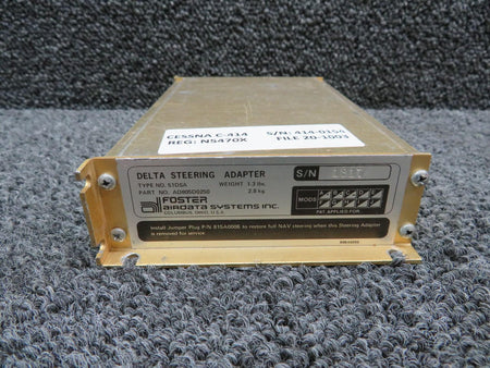 Foster AD805D0250 Foster Airdata Systems 51DSA Delta Steering Adapter w Mods