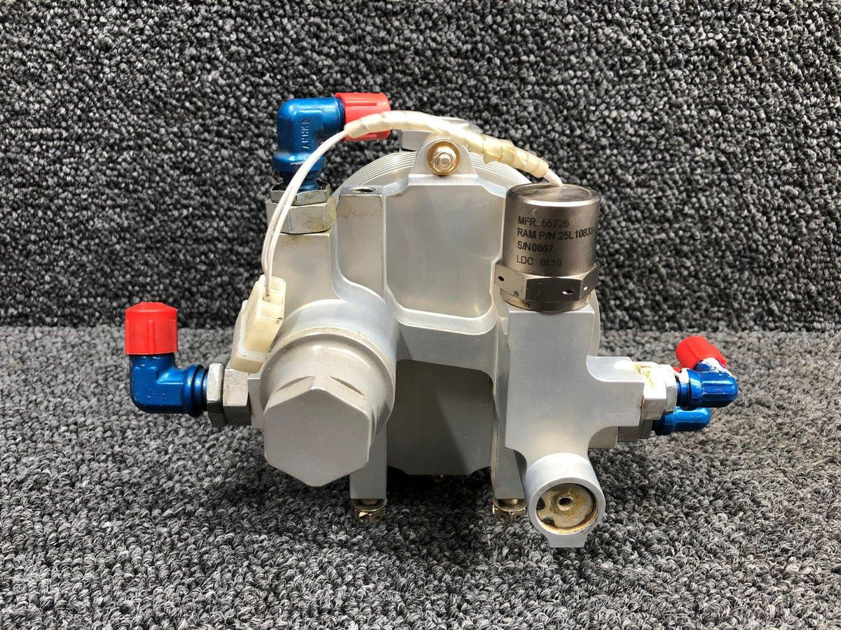 Robinson Helicopter & Airplane Parts D211-2, D507-2 Robinson R44II Hydraulic Reservoir Assembly with Solenoid Switch