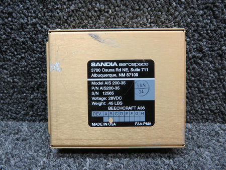 Sandia Aerospace AIS200-35 Sandia Aerospace Switching Relay Unit Rev.B (Volts: 28)